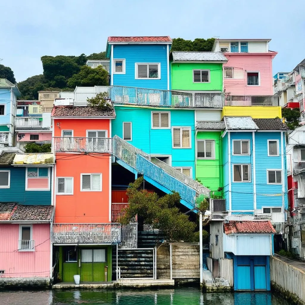 Colorful Houses Gamcheon Culture Village